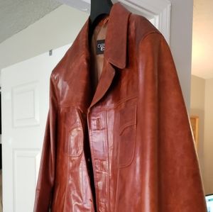 Leather Jacket 100% Men's Size L